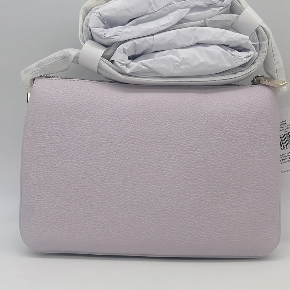 Kate Spade Leila Triple Gusset Crossbody Lilac Moon
